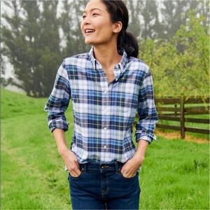 L.L. Bean Lakewashed Organic Cotton Oxford Shirt